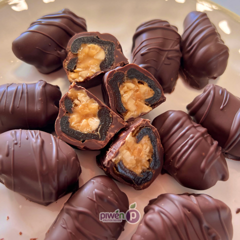 Descubre cómo preparar dátiles rellenos de maní con chocolate en pocos pasos