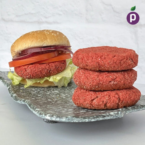 Hamburguesas de betarraga y quinoa