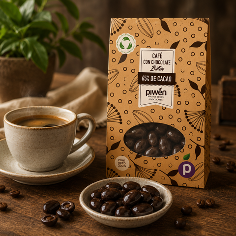Café Tostado Cubierto con Chocolate Bitter
