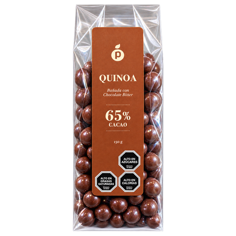 Quinoa bañada con chocolate bitter